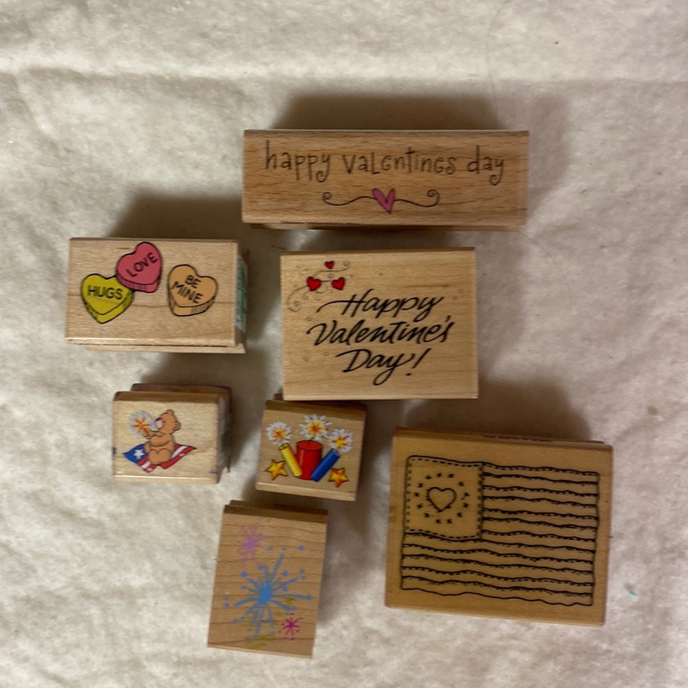 Rubber stamps for card making
